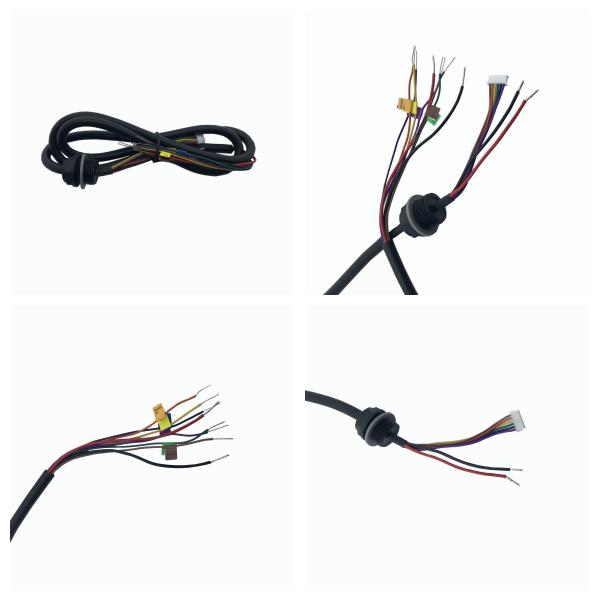 Custom Electrical Wire Harness IP66 Waterproof Outdoor Cable Assembly ZH1.5-6PIN 119