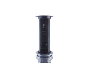 Wholesale Vertical Self - Lifting Kitchen Pop Up Sockets , Matt Black Pop Up Powerpoint Kitchen from china suppliers