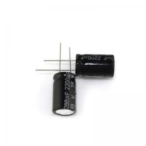 China ODM Aluminum Electrolytic Capacitors Electronic Components Capacitors 35V 2200UF on sale