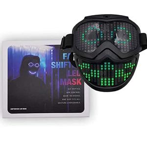 China Programmable LED Lighting Face Mask USB To C Charing DIY Facial Expression on sale