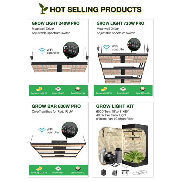 Epsitar Quantum Board 720W LED Grow Light 1728umol/S Sosen Driver