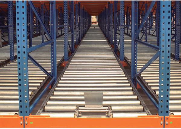 Quality Heavy Duty Gravity Flow Pallet Rack Sliding Racking RAL System Anti - Rust for sale