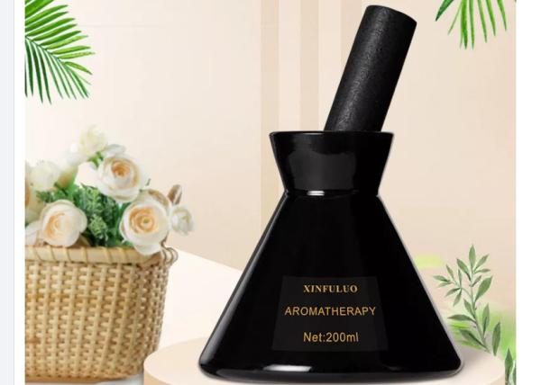 Quality Conical Flask Home Fragrance 200ml Reed Diffuser Glass Bottle Support Sample for sale