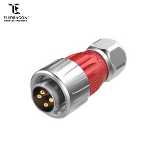 China Zinc Alloy Cover 4pin Power Connector Automotive with IP65/P67 Electrical Connector for LED Lighting & Display on sale
