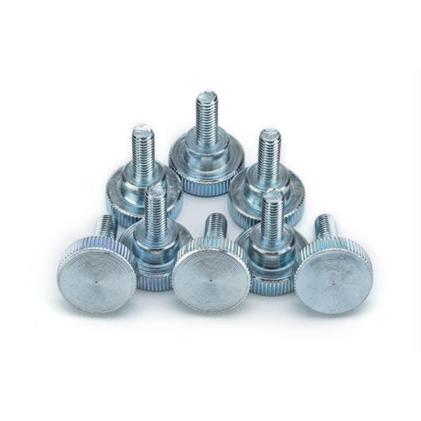 Flared Collar Precision Shoulder Screws Knurled Head With Fully Threaded