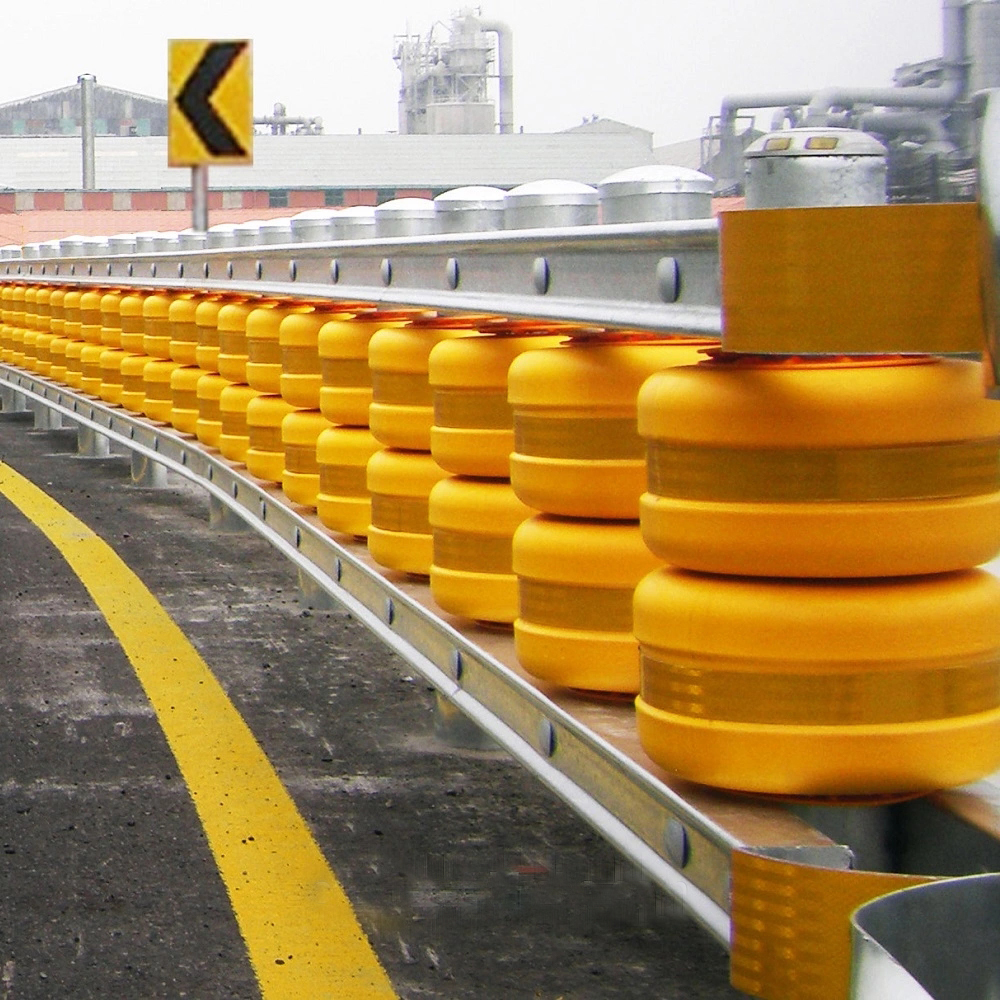Road Traffic Safety Q235 Q345 Steel Anti-corrosion Roller Barrier for Global Market