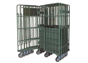 Wholesale Industrial Galvanized Metal Cage Trolley Mobile Supermarket Roll Cages from china suppliers