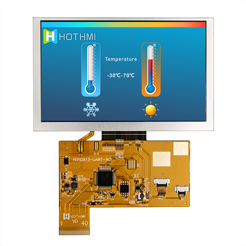 5.0 Inch Smart Serial 800x480 UART TFT Display Screen Sunlight Readable
