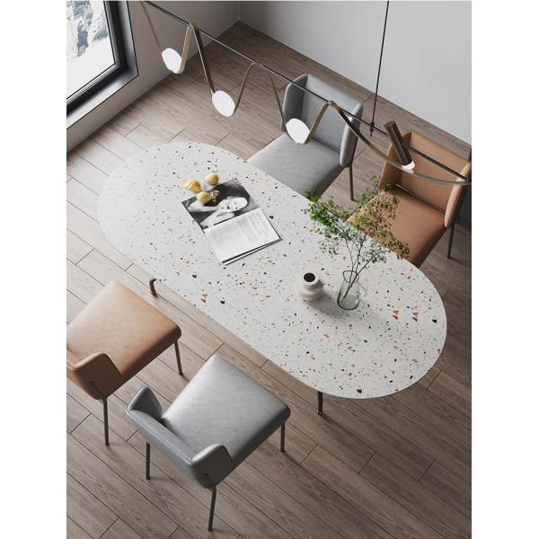 Modern Minimalist Style Rock Board Dining Table 78cm High