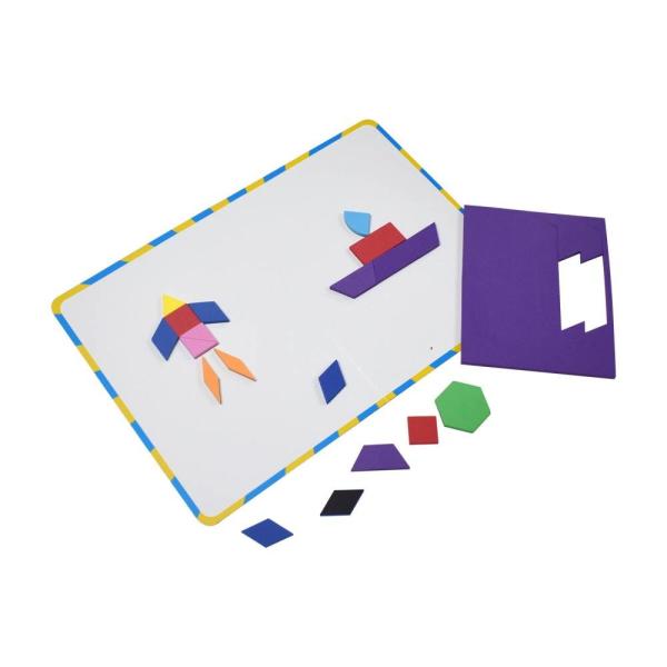 Non Toxic Pattern Puzzle Blocks Set Geometric Manipulative Shape Puzzle