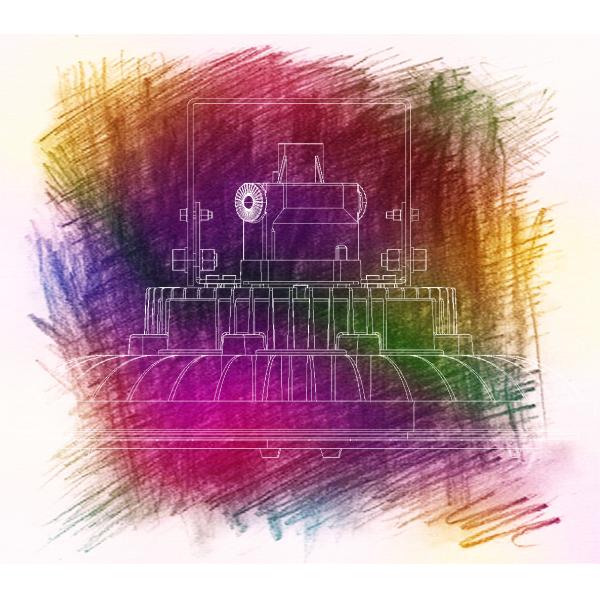 Round Shape 60Hz Dimmable Explosion Proof LED Flood Light