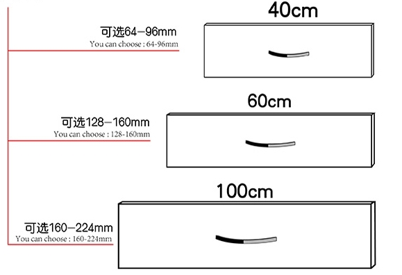 China supplier New unique modern furniture design aluminum alloy furniture hardware handle kitchen cabinet handle