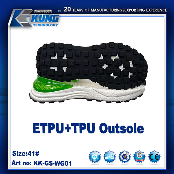 Nontoxic TPU Rubberized EVA Sole Waterproof Rubber Sneaker Outsole