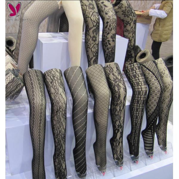 Party Girls Fish Net Black Panty Hose Multiple Shape Customized Service