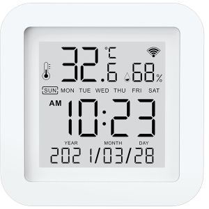 Wholesale LED Screen 2.4G Wifi Thermometer Hygrometer Smart Hygrometer Alexa from china suppliers