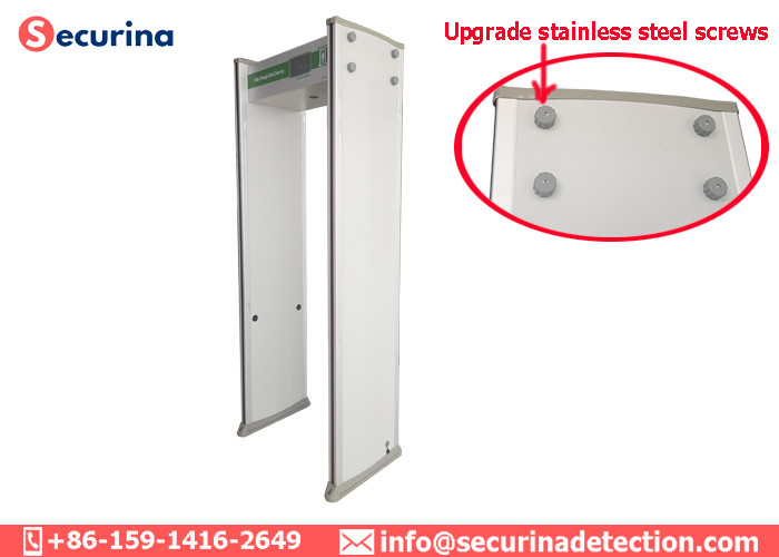 8 16 24 Zones Walk Through Metal Detector Waterproof DSP With Safe Alarm System