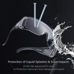 SAFEYEAR SG035 Safety Glasses Goggles Anti Scratch Anti Fog Medical Safety