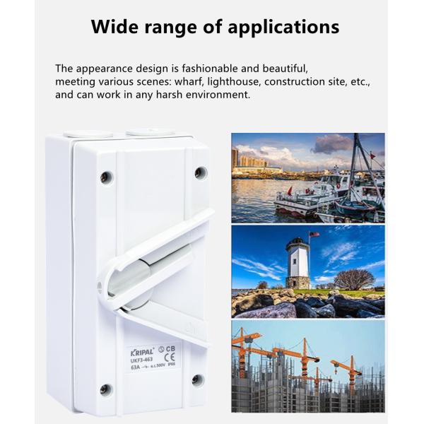 4P 20A 440V Waterproof Isolator Switch Outdoor Australian standard