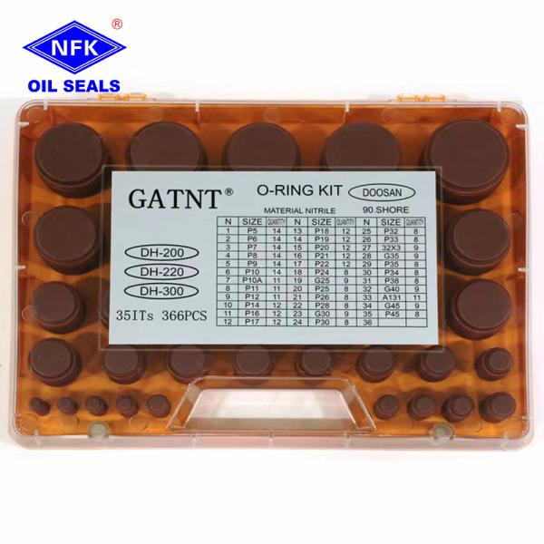 Excavator Rubber O-Ring Kit Set Repair Oring Box From China