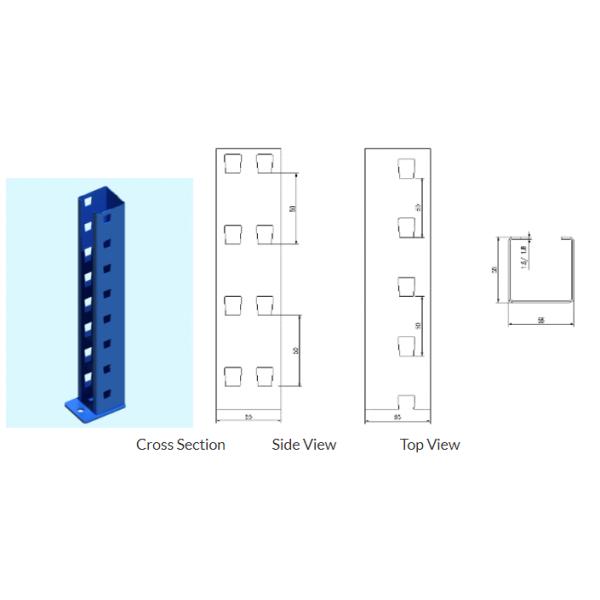 Heavy Duty Good Visibility Storage Shelf Rack WIth Highly Portable