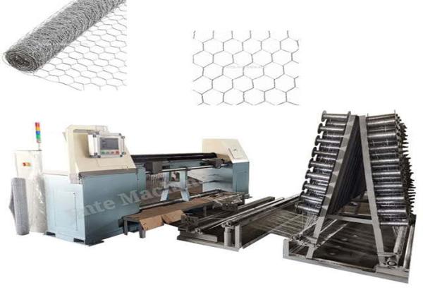 Quality CE PLC Control Architecture Hexagonal Wire Mesh Machine for sale