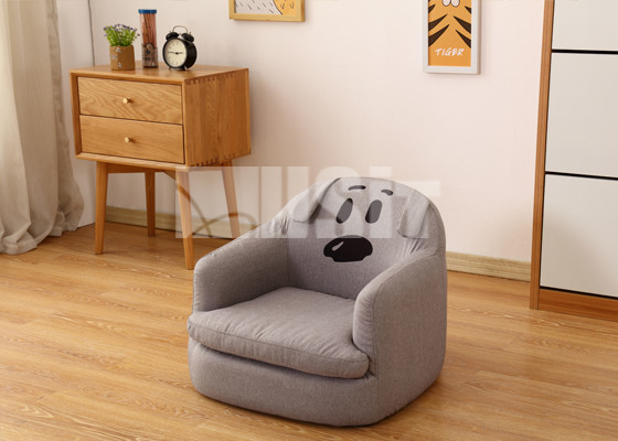 Lovely Cartoon Childrens Sofa Chair Household Washable Stable Sofa Safe Wooden Frame