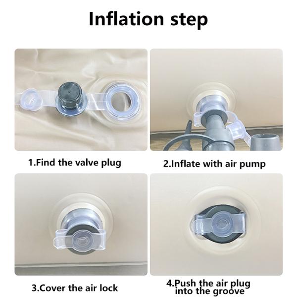 OEM Fold Up Camping Mattress Auto Double Blow Up Mattress With Blower