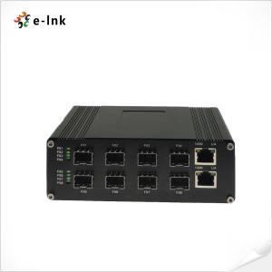 Wholesale Industrial 2-port 10/100/1000Base-T + 8-port 1000BASE-X SFP Optical Switch from china suppliers