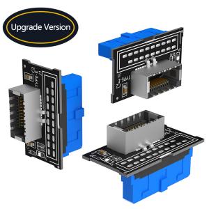 Wholesale Vertical Header USB 3.1 Front Panel Socket Key A Type E To USB 3.0 Male Extension from china suppliers