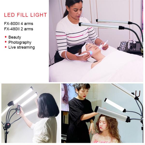 48w 96w Double Arms LED Fill Light Bicolor Eyelash Extension Beauty Lash Lamp For Live Streaming