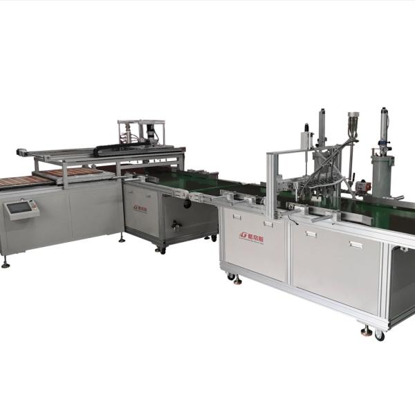 Customized Automated Adhesive Dispenser 600x600 Panel Assembly Machine