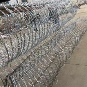 Wholesale High Quality Razor Barbed Wire 0.5mm-5.0mm Barbed Wire Galvanized Bto-12 Galvanized Razor Barbed Wire Protection from china suppliers