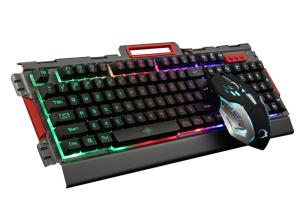 CE / ROHS Approved Illuminated Wireless Keyboard And Mouse Combo With USB Receiver