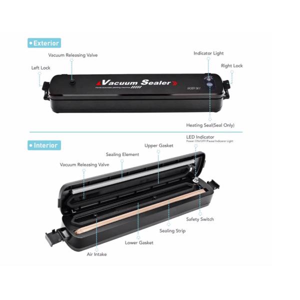 Dropshipping 400mmhg Portable Vacuum Sealing Machine 270mm