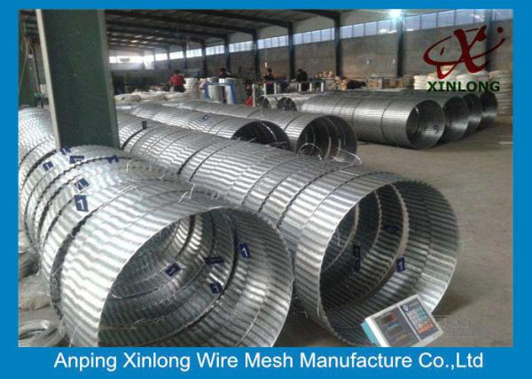 Quality High Security Razor Blade Barbed Wire Easy Install 450 - 980 Mm Diameter for sale