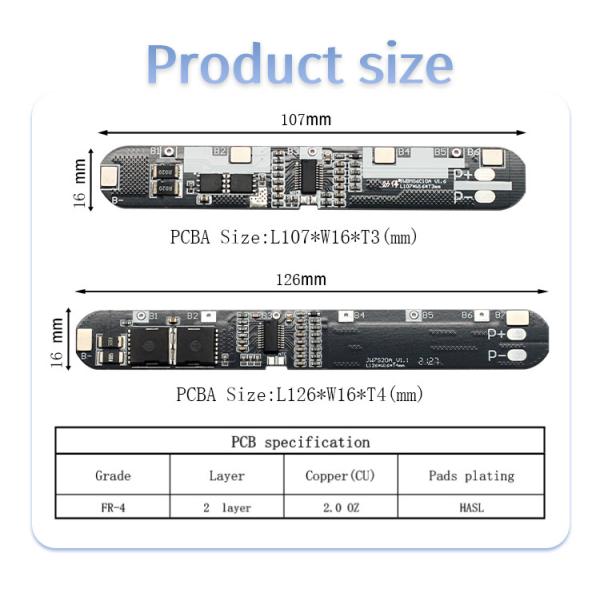 7S Battery BMS With NTC 24V 20A Lithium Li-ion 7S BMS for Base Station Energy Storage