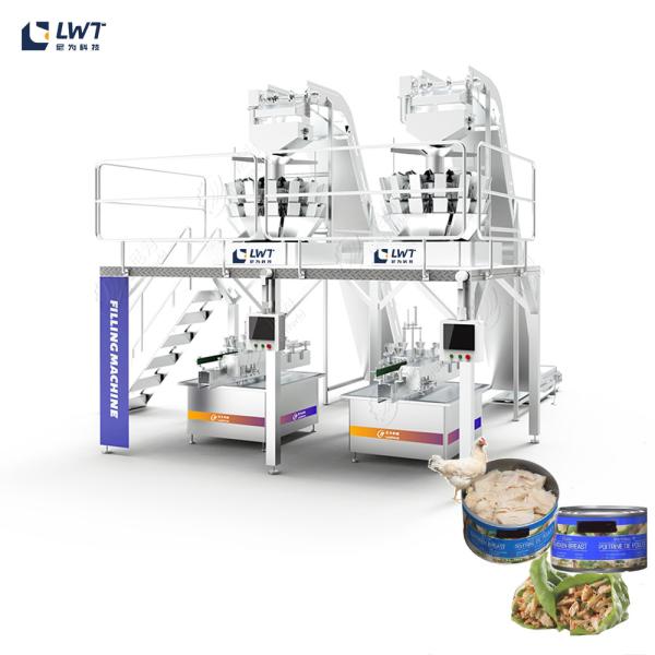 Quality Canned Chicken Multi-Head Scale Automatic Solid Filling Machine for sale