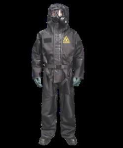 Lead Free Flame Retardant Hazmat Protective Suit For Nuclear Radiation And Biochemical