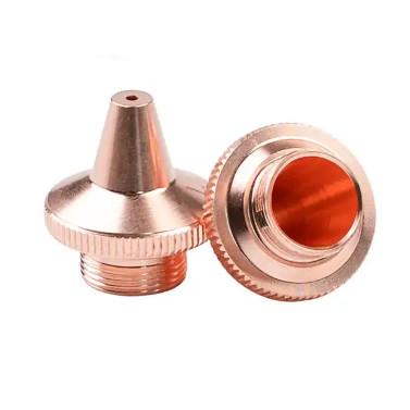 Quality Original Single Double Layers Laser Cutting Copper Nozzle For Fiber Head Spare Parts for sale