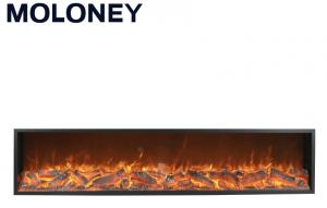 Wholesale 2000mm Insert Firebox Remote Control Wall Inserted Black Frame Artificial Fire from china suppliers