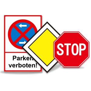 China 12x12 Inch Mandatory Vehicles Refelctive Traffic Signs Stop For Street Road on sale