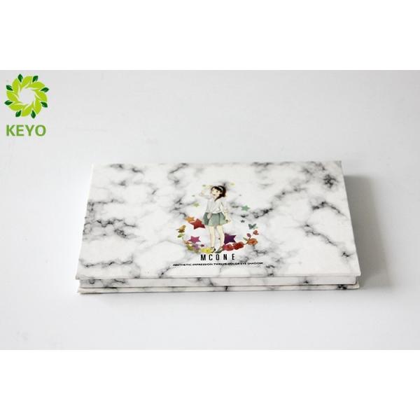 Marbling Style Empty Eyeshadow Palette , 12 Pans Empty Eyeshadow Container