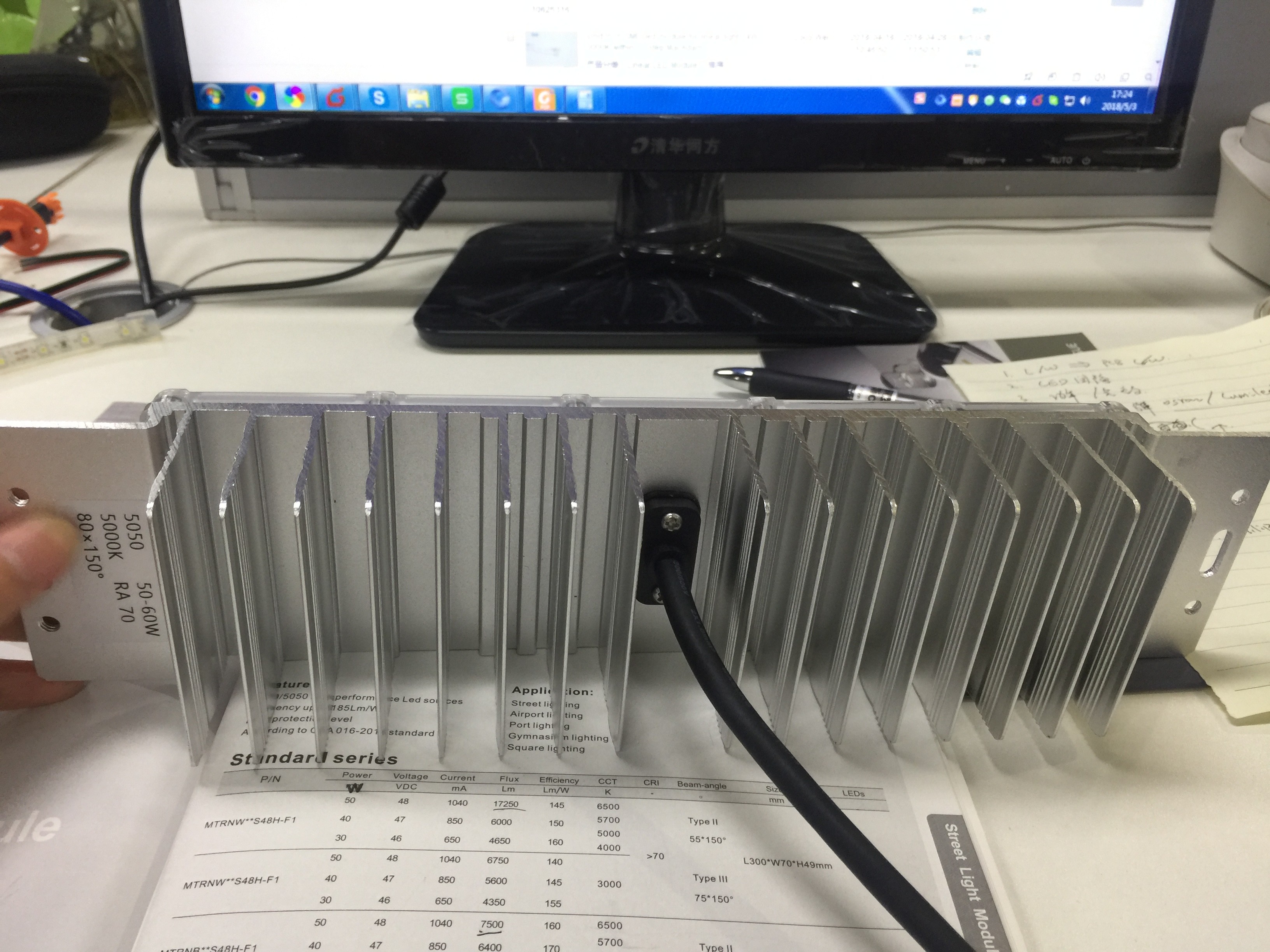 EMC 3030 integration LED Street Light Module with Osram / lumileds LED