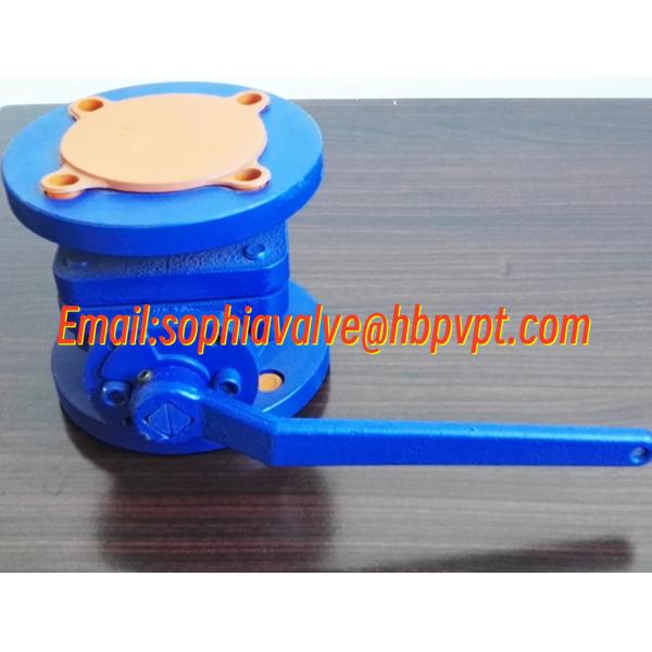2-PC cast iron flanged ball valve with DIN standard