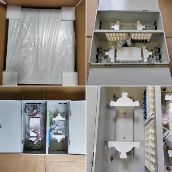 Easy Installation Dual Door 72 Port Wall Mount Metal Fiber Enclosure