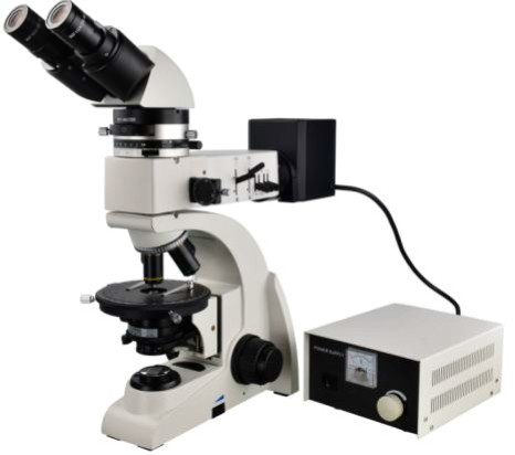 60X 800X Optical Polarizing Microscope Binocular Metallurgical Materials Science