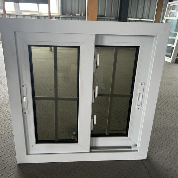 Residential Construction Double Glazed Sliding Pvc Windows With Grills