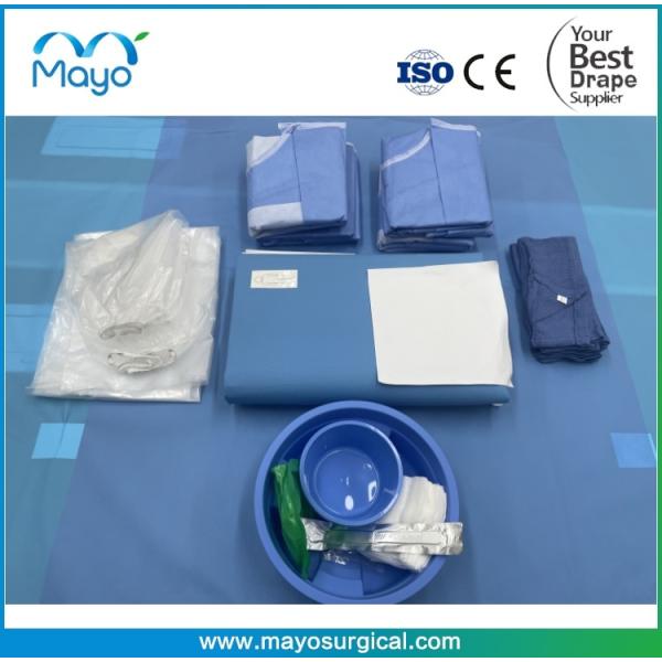 Interventional Cardiology Sterile Angiography Drape Kits With Angio Drape