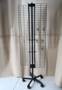 Four Sided W500mm H1800mm Rotating Display Rack ，Mobile phone accessories display rack With Hook