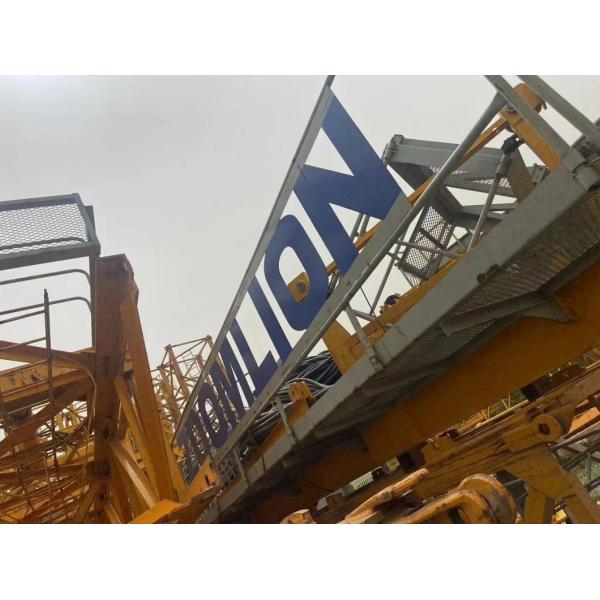 Zoomlion 46 Meters 7.5 12 Elevation Tower Crane Inventory at The End of 2018 Yellow